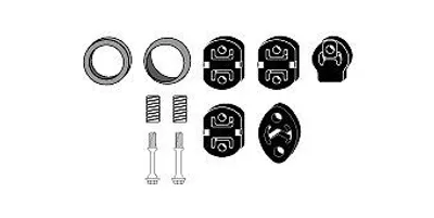 Produktbild von HJS 82 41 7432 Montagesatz Auspuffanlage Abgasanlage für DAIHATSU TERIOS (J1)