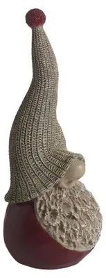 Image de Nääsgränsgården – Décoration de jardin, lutin "Wichtel" avec un haut-de-forme, hauteur : 18,4 cm