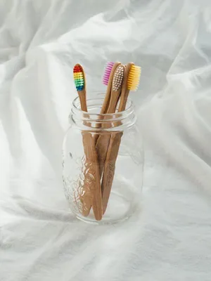 Produktbild von Bambus Reinigungsbürste "Regenbogen"