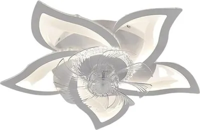 Obrázok produktu pre Stropný ventilátor, diaľkové ovládanie, 6 nastavení rýchlosti, biely - 5 hláv