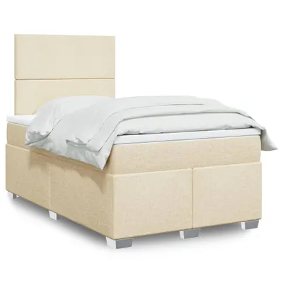 Produktbild von Möbel Boxspringbett mit Matratze Creme 120x200 cm Stoff - Klassische Betten 3292753