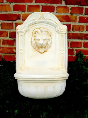 Produktbild von Springbrunnen Fontäne Zierbrunnen Garten Deko 1032 Wand Brunnen 77 cm Steinguss