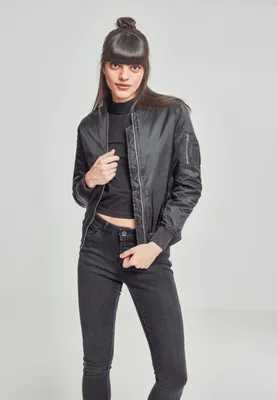 Obrázek produktu pro Dámská bomberová bunda Urban Classics Ladies Basic Bomber Jacket black - S