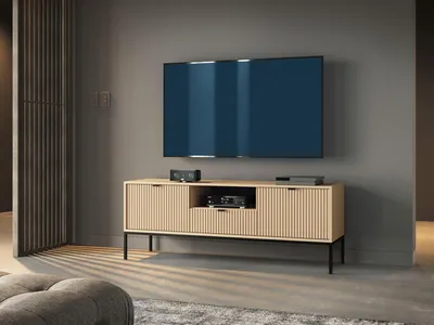 Obrázek produktu pro Televizní stolek MISHEEL - dub / černý