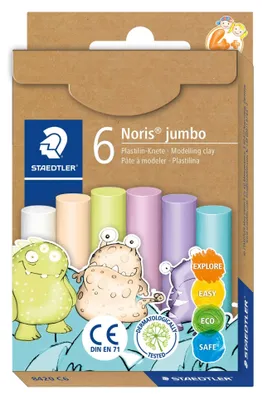 Produktbild von STAEDTLER Plastilin-Knete Noris Jumbo pastel