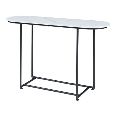 Image de Table console 'Nordfron' 120x40x75 cm marbre, blanc
