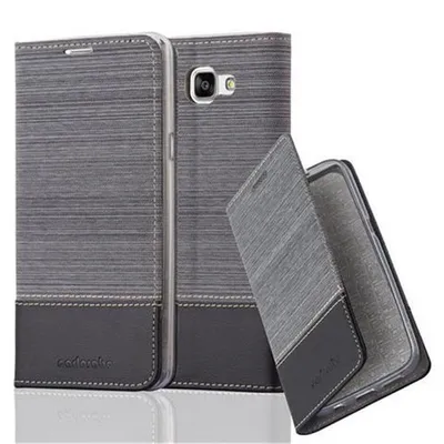 Immagine prodotto di Cadorabo custodia per Samsung Galaxy A9 2016 custodia protettiva in grigio custodia per cellulare custodia a libro cover