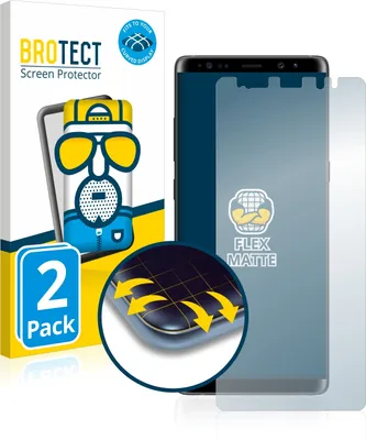 Produktbild von 2x BROTECT Fullscreen Schutzfolie für Samsung Galaxy Note 8 Displayschutz Folie Fullcover Matt Entspiegelungsfolie