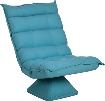 Produktbild von Blau Bodenstuhl 62x70x95 cm Verstellbares Bodensofa Drehbar Meditationsstuhl Relaxsessel Lazy Sofa Fuer Wohnzimmer Buero Stahl