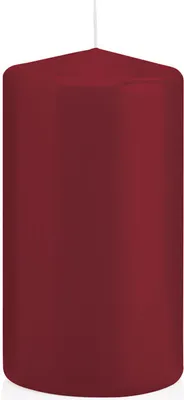 Produktbild von Stumpenkerzen mit ASF Abbrandschutz Bordeaux 130 x Ø 68 mm, 12 Stück
