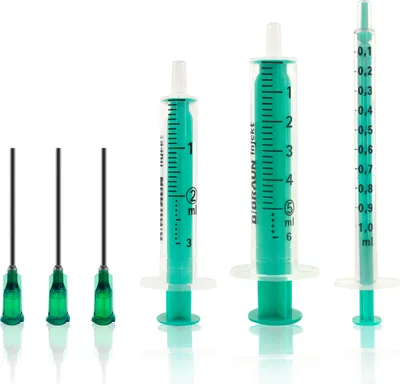 Produktbild von 3 Stück Spritzen-Set verschiedene Größen Mix 1x1ml, 1x2ml, 1x5ml