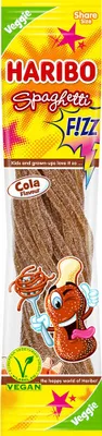 Produktbild von Haribo Spaghetti Cola FIZZ veggie Extrasaure Fruchtgummi 200g