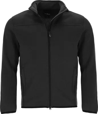 Produktbild von Blue Wave Herren Fleecejacke Nis in Strickoptik - Jacke mit Stehkragen in Anthrazit Größe L