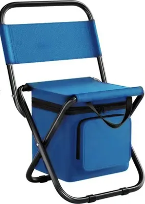 Zdjęcie produktu dla Przenośne Krzesło Kempingowe Z Kieszonką Wendkarskie 58X31X32Cm Niebieski