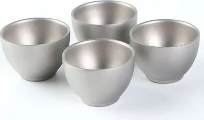 Produktbild von Camping Tee Tasse Outdoor Tragbare Picknick Kochgeschirr Titan Doppel-Wand Teetasse Wandern Tee Tasse Trinken Zubehoer