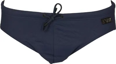 Image de EMPORIO ARMANI Slip de bain, maillot de bain pour piscine et spa avec cordon de serrage extérieur, référence 211716 3R407, slip de plage, EUR 52 / CN 180/94A, polyamide 96 %, Élasthanne 4 %