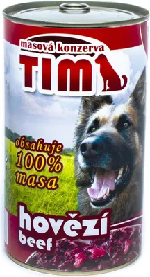 Obrázek produktu pro Konzerva pro psy Falco TIM 1200g hovězí hovězí a droby