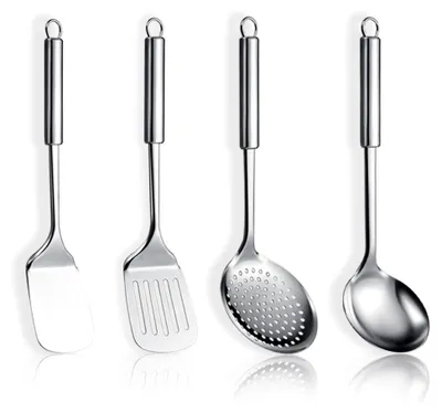 Produktbild von Kochutensilien Set aus Edelstahl, 4-teilig