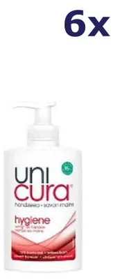 Produktbild von 6x Unicura Handzeep - Pompje Hygiene 250 ml