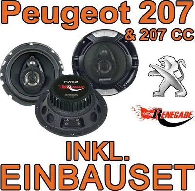 Produktbild von Renegade RX 6.2 - 16,5cm Koax-System v+h für Peugeot 207 - justSOUND