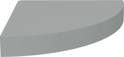 Image de vidaXL Étagère suspendue d'angle Gris 25x25x3,8 cm MDF