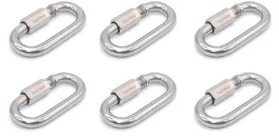 Produktbild von Kletterkarabiner Clip - Kettenglied 6er - Verstellbar und Dauerhaftes Sicherungselement
