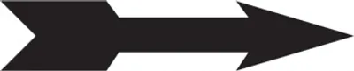 Produktbild von Dreifke® Richtungspfeil, Schwarz, Folie - 1 Bund = 100 Stk. | Folie selbstkle...