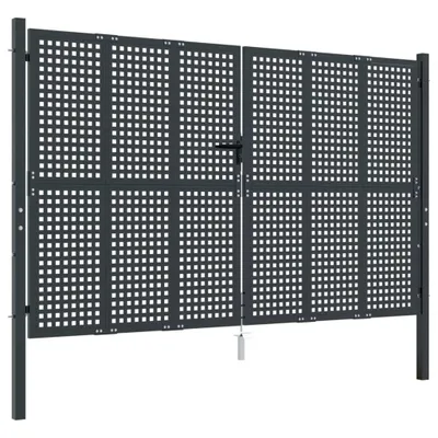 Produktbild von vidaXL Gartentor Anthrazit 300x200 cm Stahl
