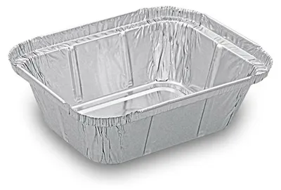 Produktbild von 100x Alu-Servierschalen Aluschale Menüschale Grillschale 250ml 129x103x34mm