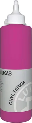Obrázok produktu pre Lukas Cryl Terzia Plastic Bottle Akrylová farba Primary Red 500 ml 1 ks