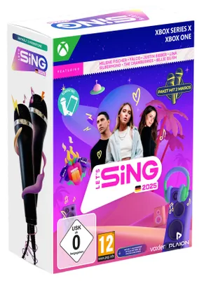 Produktbild von GAME Let's Sing 2025, Xbox One/Xbox Series X, Multiplayer-Modus, E10+ (Jeder über 10 Jahre)