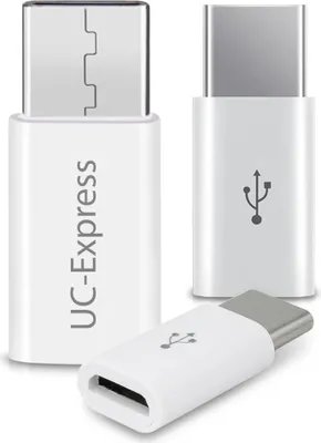 Produktbild von 3x USB-C Adapter Smartphone Tablet Handy Micro USB auf USB C 3.1 Stecker Buchse