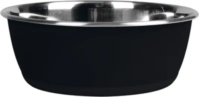 Produktbild von Karlie Beschreibbarer Napf - Hundenapf - Edelstahl - Schwarz - 300 ml - Durchm.9-13 cm