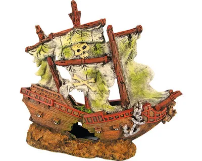 Produktbild von Aquariumdekoration Piratenschiff 23 x 9 x 23 cm
