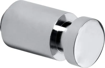 Produktbild von BOMEGA Kleiderhaken Messing Chrom poliert ø 16x30 mm für Bad & Küche >> zum Bohren