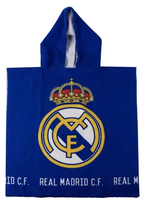 Produktbild von Real Madrid Mikrofaser-Poncho-Strandtuch