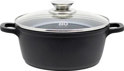 Produktbild von ELO 91556 Alucast - Kochtopf Ø 16 cm mit Glasdeckel, 1,3 l, Aluguss, induktionsfähig / Topf