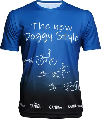 Produktbild von CANIbale dogsport NEW DOGGY STYLE Shirt Men DOGGYblue, Größe:L
