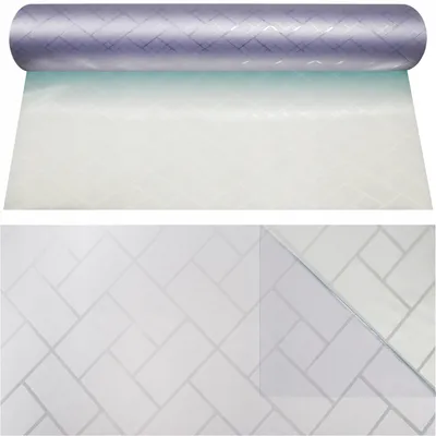 Produktbild von Statische Fensterfolie 61x100 cm Sichtschutzfolie Milchglasfolie Ziegel Mosaik Ohne Kleber