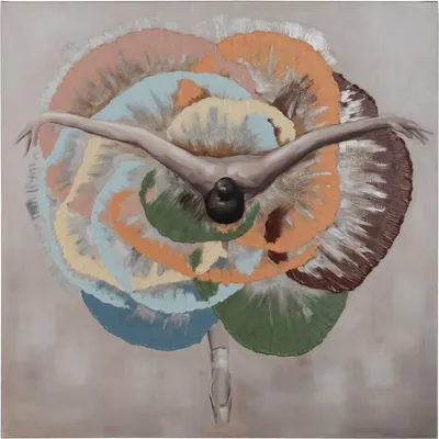 Produktbild von BigBuy "Ballerina"-Wandbild – 100 x 3,5 x 100 cm – Leinwandbild mit Aufhängung