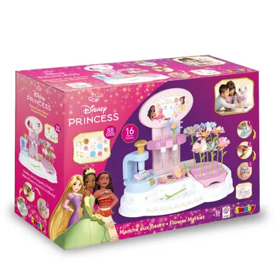 Produktbild von Smoby Disney Princess Flower Market - Kreatives Blumen Bastelset für Kinder ab 3 Jahren