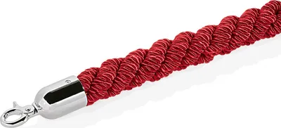 Produktbild von 2x Verbindungskordel 1,5 m für Abgrenzungspfosten Classic Ø 3,8, Edelstahl rot / gold
