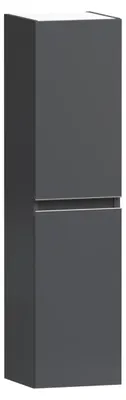 Produktbild von Badschrank MITO - Grau - 30x120x30 cm - hängend Badmöbel Badezimmer Badezimmermöbel