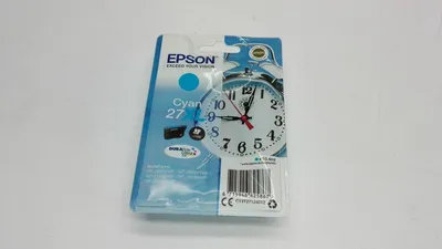 Produktbild von Epson Alarm clock Singlepack Cyan 27XL DURABrite Ultra Ink, High (L) Yield, Cyan, 10,4 ml, 1 Stück(e), 1100 Seiten, Einzelpackung
