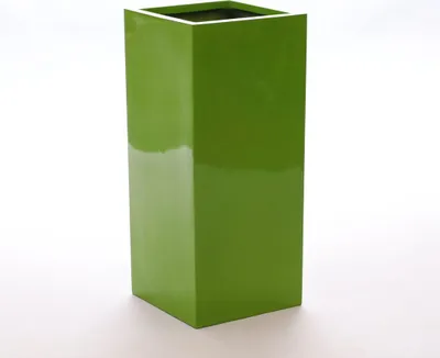 Produktbild von Elegant Einrichten | Pflanzkübel | Fiberglas | säule | 38x38x80cm | hochglanz avocado grün