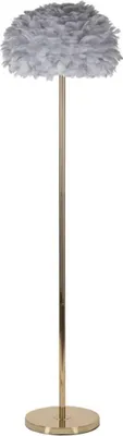 Zdjęcie produktu dla Lampa podłogowa 43 x 170 x 43 cm metal złoty szary