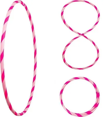 Produktbild von Bunter Hula Hoop Reifen, faltbar, Ø100cm Rosa-Pink