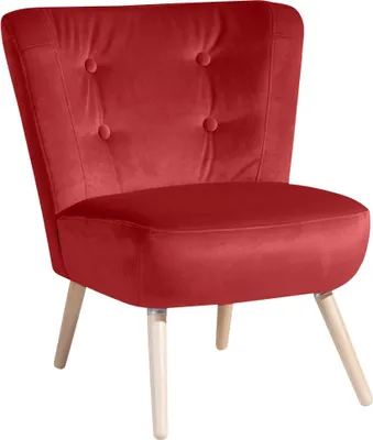 Produktbild von Sessel Kassi Bezug Samtvelours Buche natur / ziegel 22361