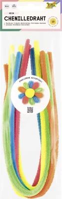 Produktbild von folia Chenilledraht "NEON" Länge: 500 mm sortiert 10 Stück