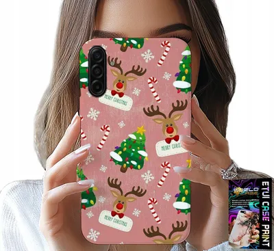 Produktbild von Etui Do Samsung Galaxy A57 5G - Świąteczne Renifery Choinki Laska Wzory